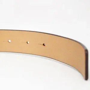 CAROLINA HERRERA #33930 Brown Leather Round Logo Buckle Belt Carolina Herrera | Accessories | Carolina Herrera 3393 Brown  main image 3